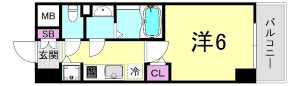 ララプレイス阿波座駅前フェリオの物件間取画像